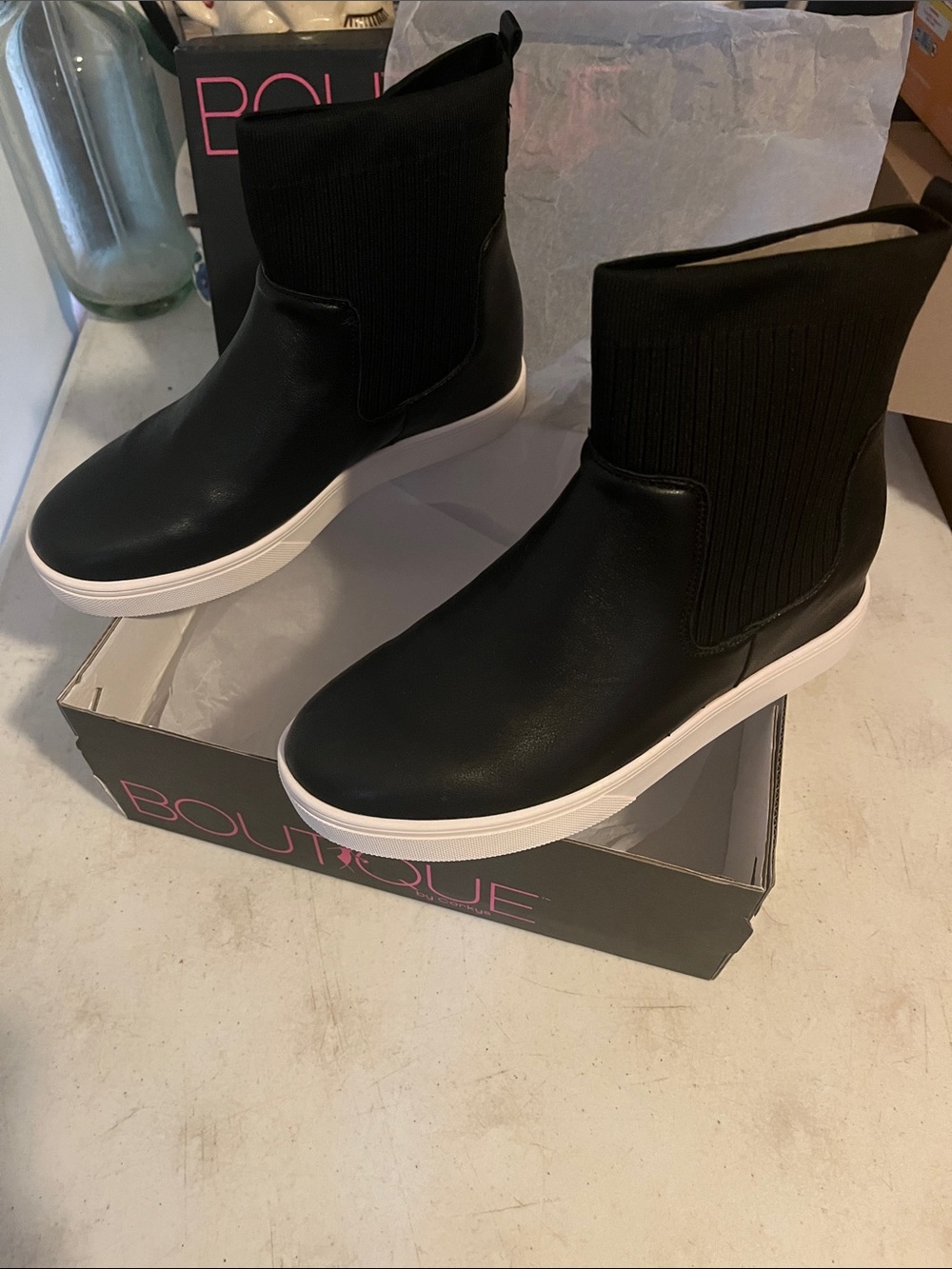 Boutique by Corkys sweater weather boots. Black. New in original boxes/packaging